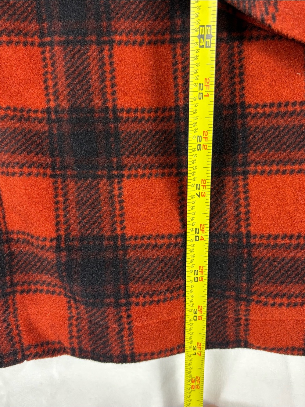 Juneau Mens XXL Fleece Flannel Shirt Plaid Red Black Heavy Outdoor Shacket - Picture 3 of 8